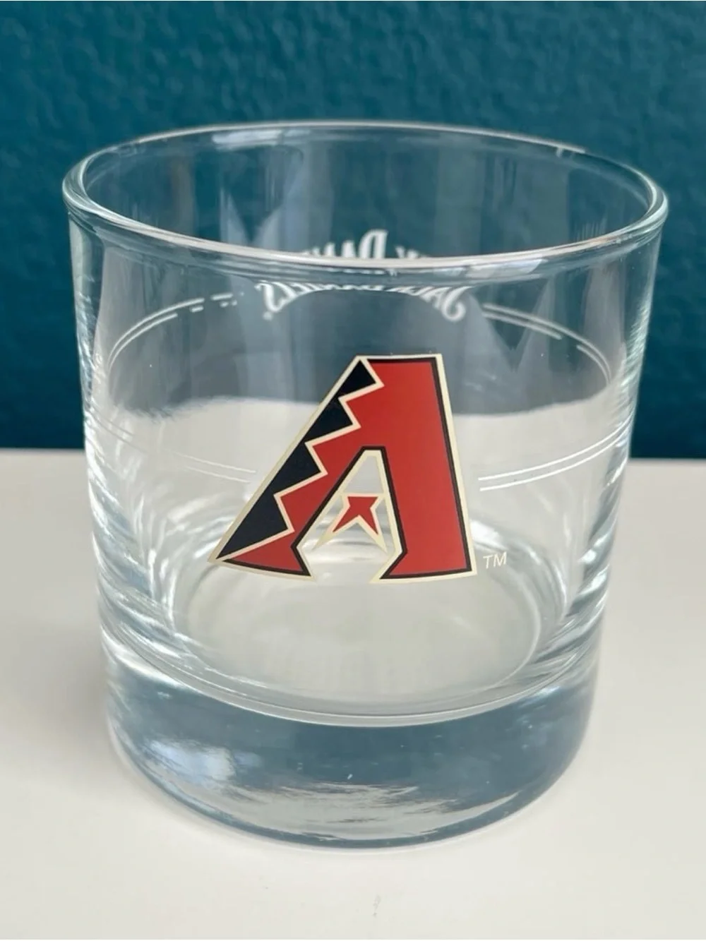 Jack Daniels Whiskey Arizona Diamondbacks MLB Glasses Cups